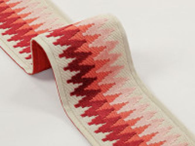 Hovedbilde Chevron Braid Poppy Blaze trimmings