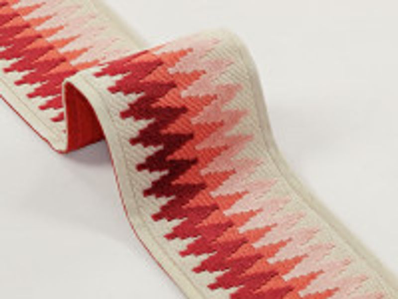 Chevron Braid Poppy Blaze trimmings