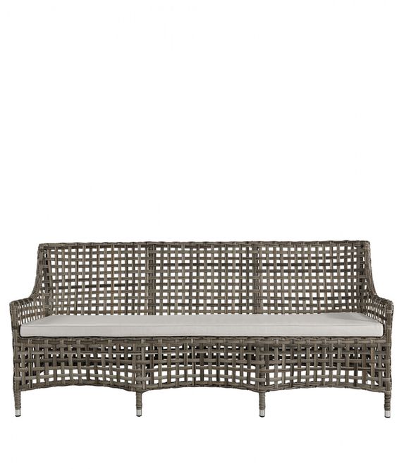 Hovedbilde Sittebenk MALAGA Classic grey m/ sittepute hvit