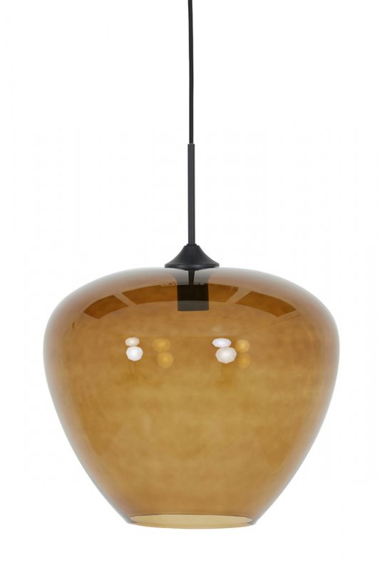 MAYSON glass brown+black   Hanging lamp Ø40x34 cm 2952418