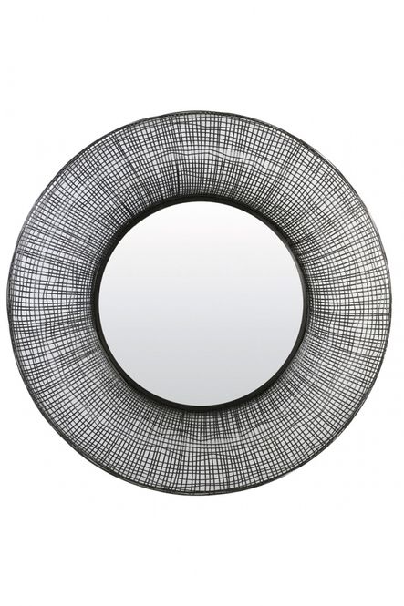 Hovedbilde Mirror Ø89x12 cm SAMAT black 7312812