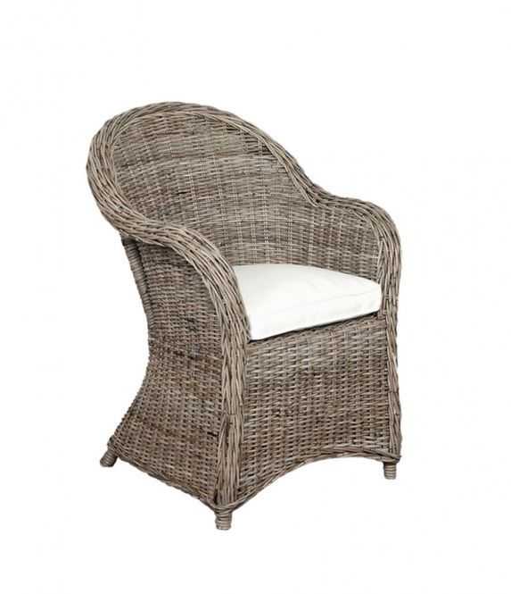 Hovedbilde spisestuestol 1924  Kubu grey m/ pute i natural  ...