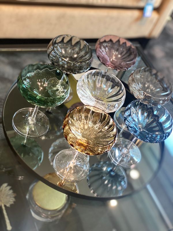 Champagne glass - glass til bobler  - 7 farger