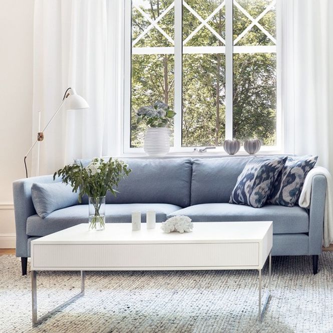 Hovedbilde Line sofabord 130x70 white 6770DB 