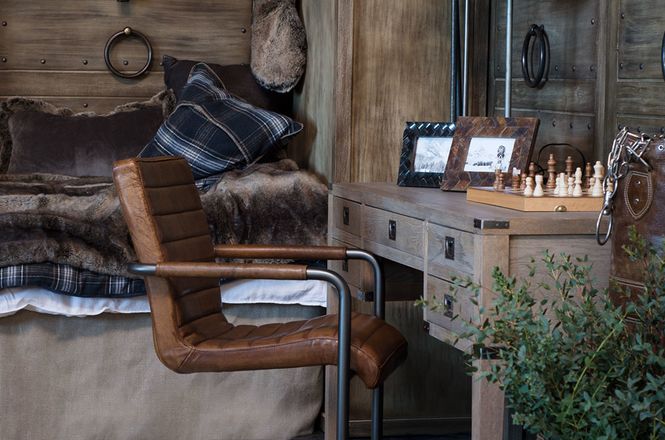 Hovedbilde VERMONT Writing desk GREY OAK  - skrivebord