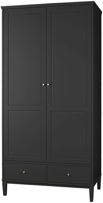 Hovedbilde Stockholm 2.0 Garderobeskap Black 99b 58d 202h