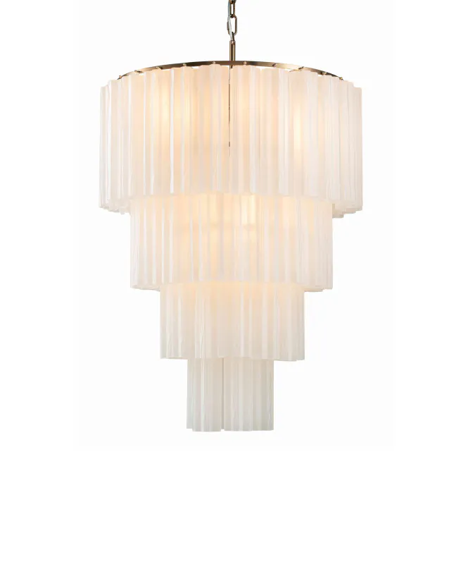Taklampe Marbella Ø66cm H87cm cm 12 lys Frost white / Bronze 