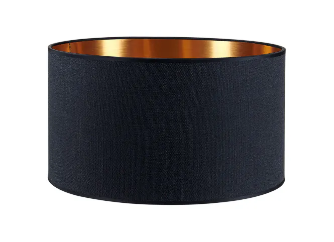 Hovedbilde Lampeskjerm Ø40cm høyde 22cm lin Black / Copper