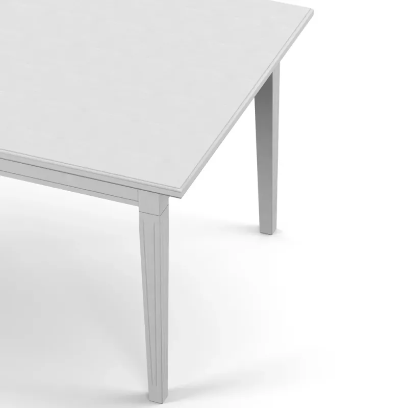 Stockholm spisebord 200 cm med 2 ileggsplater – Whitewash  585WW