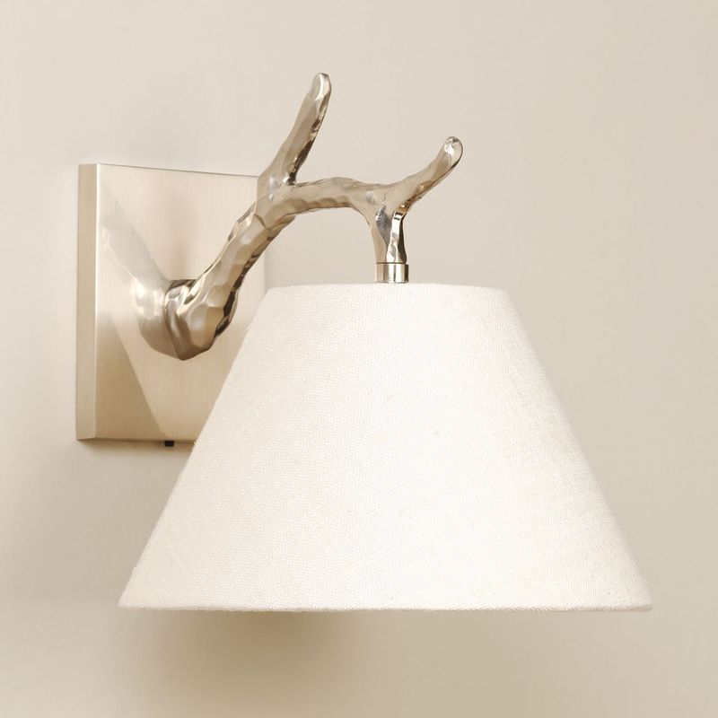 Twig Down Wall Light brushed nickel vegglampe WA0064.BN