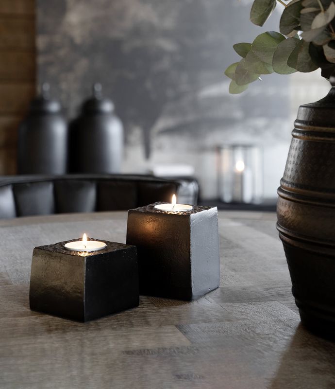 TEALIGHT 06-28244   Antique bronze. Metall.
