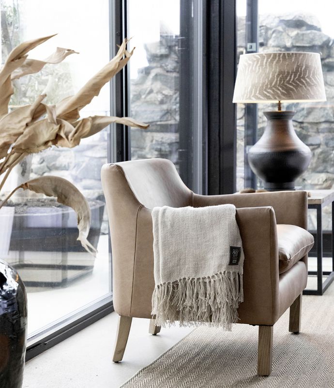 HARBOUR Lenestol Skinn Brun