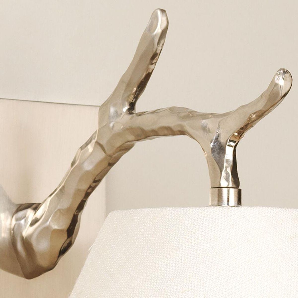 Twig Down Wall Light brushed nickel vegglampe WA0064.BN