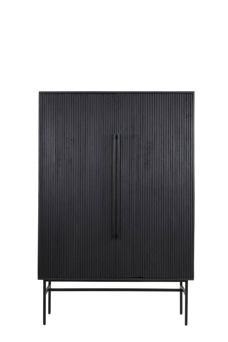 Skap 6778912 - Cabinet 120x40x180 cm ABAGE wood black