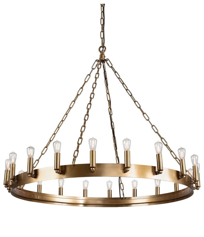 Taklampe Crown i messing 165Ø cm 82-50240