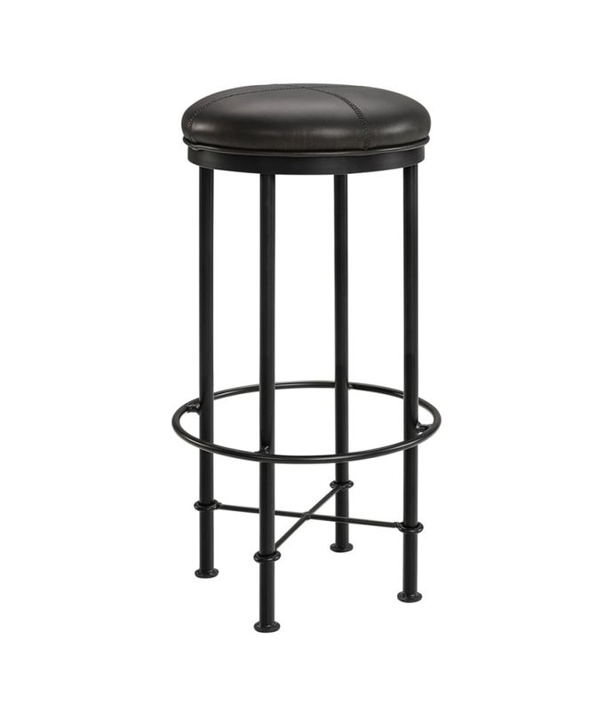 Barstol EVAN svart skinn 04-95119