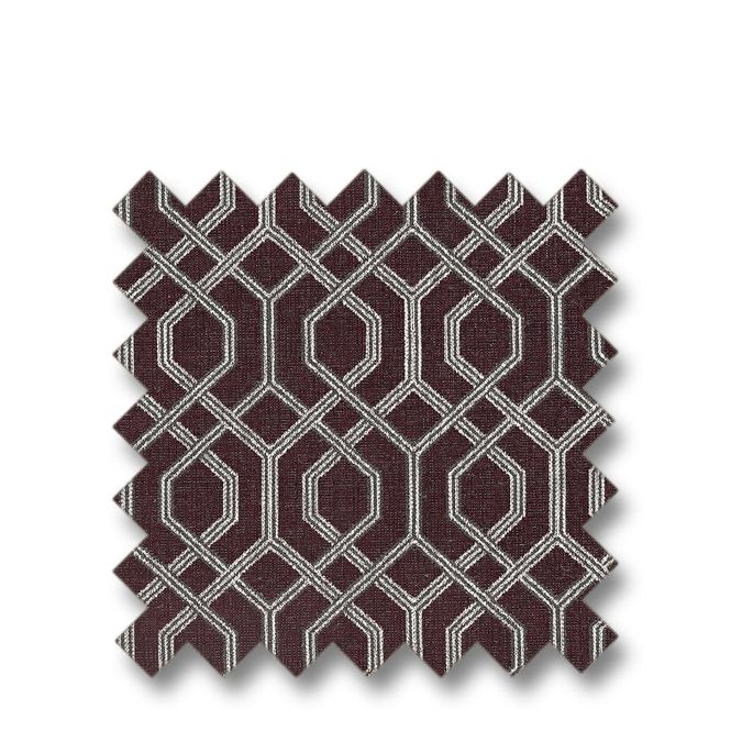 Hovedbilde PRESE aubergine stoff metervare fra Artwood