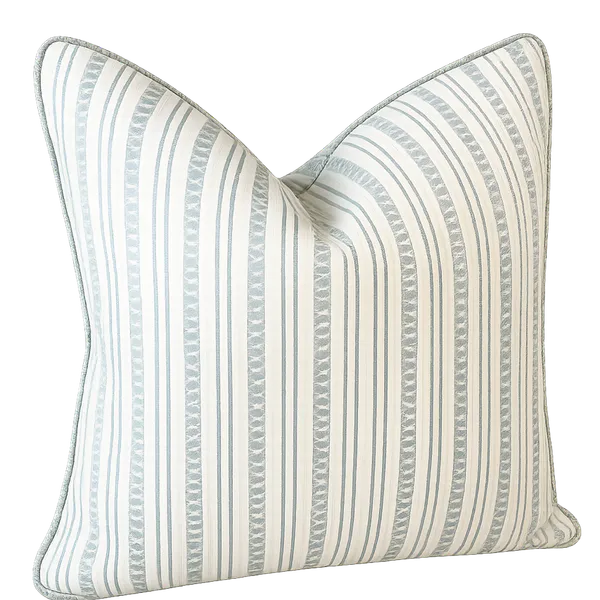 Hovedbilde Putetrekk i stoffet Seaton Stripe col old blue i ...