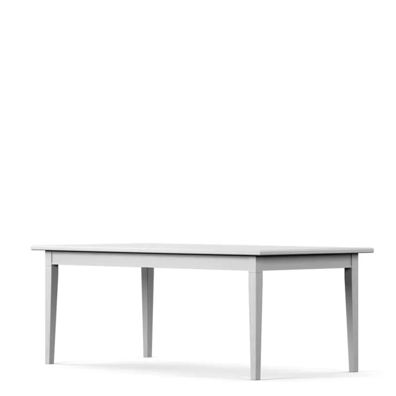 Stockholm spisebord 200 cm med 2 ileggsplater – Whitewash  585WW