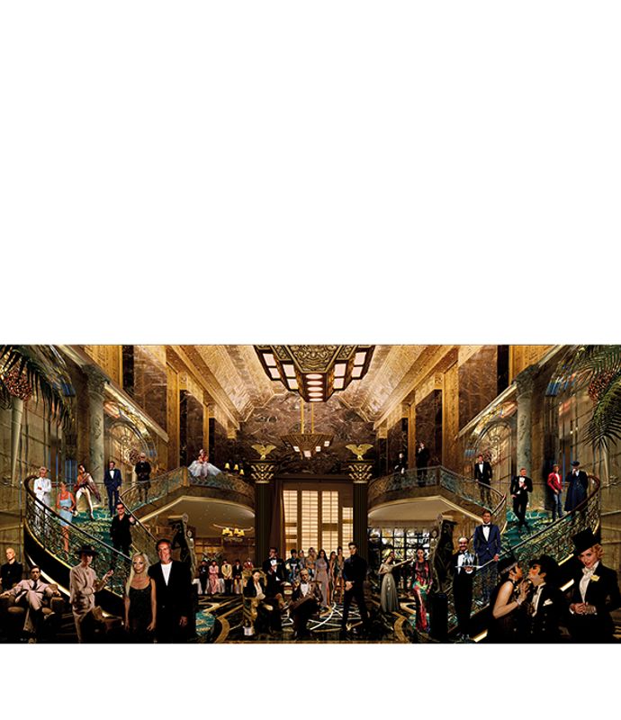 THE PARTY OF THE CENTURY  200x100 GN9215 fotokunst printet på pl