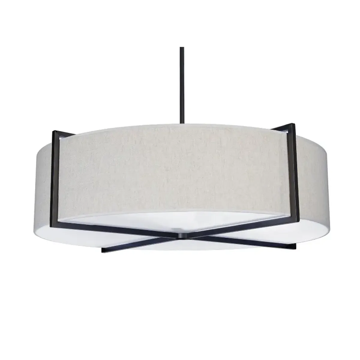  Taklampe Palm Springs Ø90cm x 25cm skjerm i lin sand