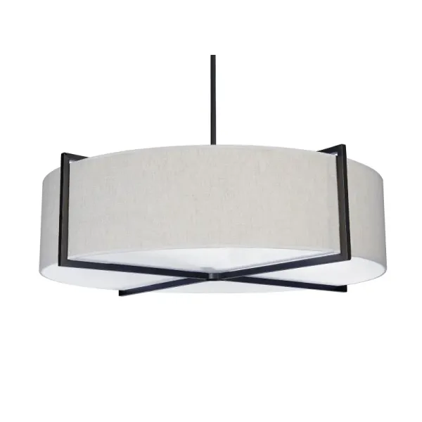 Hovedbilde  Taklampe Palm Springs Ø90cm x 25cm skjerm i lin ...