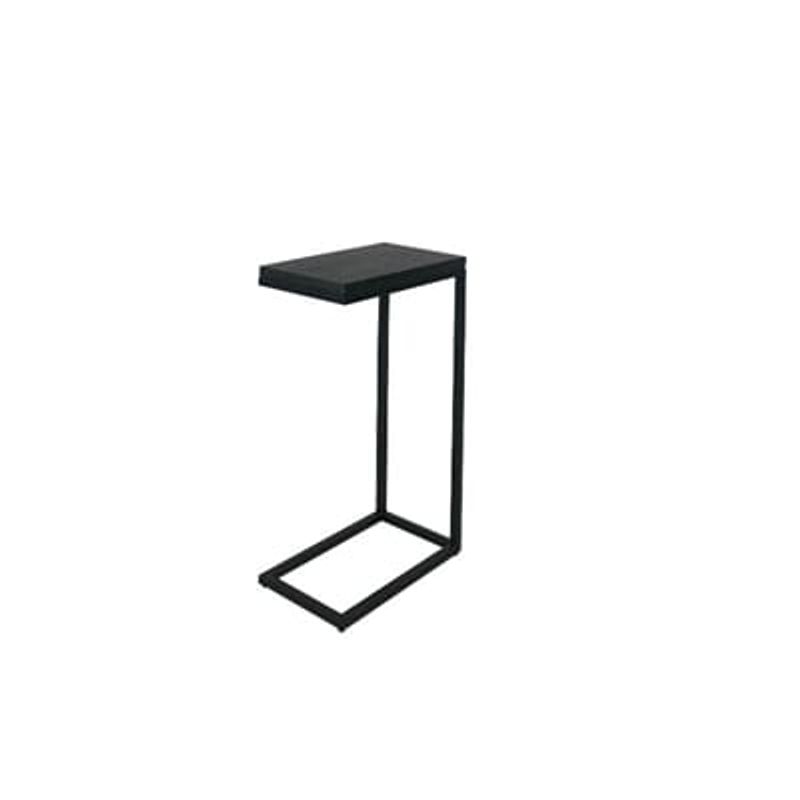 Sidebord Hillsboro 40x25x70 antrasitt metall/sort eikefiner