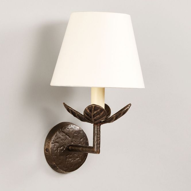 Hovedbilde Carrick Leaf Wall Light bronze vegglampe u/skjerm
